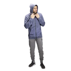 BAUER FLC 3D FULL ZIP HOODIE -Bauer 1060272 0727 periwinkle 2