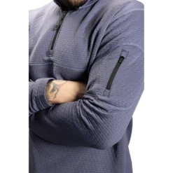 BAUER FLC 1/2 ZIP PERFORMANCE TOP -Bauer 1060275 periwinkle 9