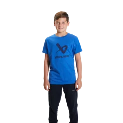BAUER CORE LOCKUP SHORTSLEEVE CREW YOUTH -Bauer 614565 blue 1
