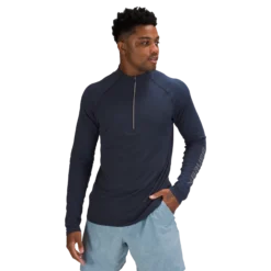 BAUER // Lululemon METAL VENT TECH HALF ZIP SS22 -Bauer 652062 navy 1