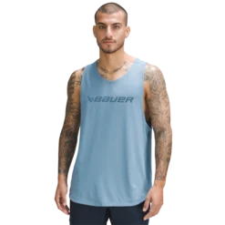 BAUER // Lululemon LICENCE TO TRAIN TANK -Bauer ltttank blue 1