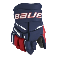 BAUER SUPREME M3 GLOVE INTERMEDIATE -Bauer m3jrglove navy red white 1 b69b7479 87be 4804 8303 855926e21838
