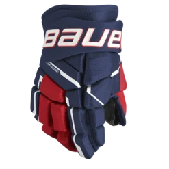 BAUER SUPREME M5PRO GLOVE JUNIOR -Bauer m5projrglove navy red white 1