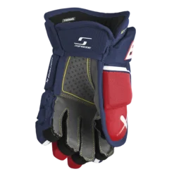 BAUER SUPREME M5PRO GLOVE JUNIOR -Bauer m5projrglove navy red white 2