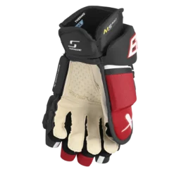BAUER SUPREME M5PRO GLOVE INTERMEDIATE -Bauer m5prosr black red 2