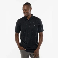BAUER // TRAVIS MATHEW ON THE SCREWS POLO BLACK