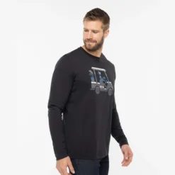 BAUER // TRAVIS MATHEW SLED SHACK LONGLSEEVE TEE -Bauer sledshack black 2