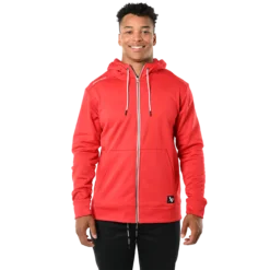 BAUER TEAM FLEECE ZIP HOODIE SENIOR -Bauer teamziphoodie red 1